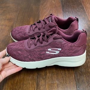 Sketchers Go Walk Joy Sneakers Plum Womans Size 8